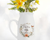 80th Birthday Gift for Women - Fabulous Since 1945 Small Personalised Flower Pot Vase 80 Gift for Her Ladies Floral Design Nan Gran BNL80