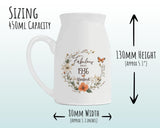 90th Birthday Gift for Women - Fabulous Since 1935 Small Personalised Flower Pot Vase 90 Gift for Her Ladies Floral Design Nan Gran BNL90