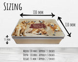 Golden Retriever Snack Treat Tin - Personalised Gift for Dog Lovers TIN010