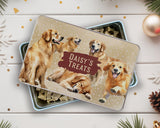 Golden Retriever Snack Treat Tin - Personalised Gift for Dog Lovers TIN010