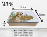 Golden Retriever Snack Treat Tin - Personalised Gift for Dog Lovers TIN011