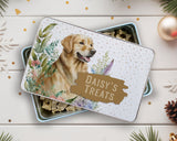 Golden Retriever Snack Treat Tin - Personalised Gift for Dog Lovers TIN011