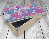 Valentines Day Snack Treat Tin - Personalised Gift for Girlfriend Wife TIN016