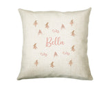 Baby Gift for New Mum - Personalised Name Cushion - Bunny Rabbit Ballerina Theme Nursery SMC044