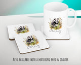 Badger Gift for Woodland Animal Lovers - Personalised Name Cushion - Watercolour Badger Theme SMC051