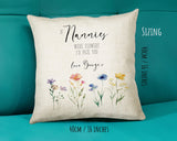 Mothers Day Nanny Gift Bundle - Cushion Mug Coaster Vase Gift Set for Nan ND001