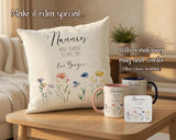 Mothers Day Nanny Gift Bundle - Cushion Mug Coaster Vase Gift Set for Nan ND001