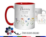 Mothers Day Nanny Gift - If Nannies Were Flowers Mug Design & Coaster ND001