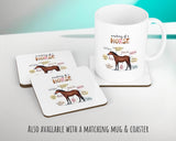 Anatomy of a Horse Cushion - Funny Gift For Him Or Her Pony Equestrian Design CD456C