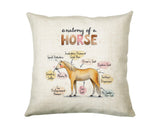 Anatomy of a Horse Cushion - Funny Gift For Him Or Her Pony Equestrian Design CD456F