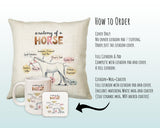Anatomy of a Horse Cushion - Funny Gift For Him Or Her Pony Equestrian Design CD456D