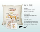 Anatomy of a Horse Cushion - Funny Gift For Him Or Her Pony Equestrian Design CD456F
