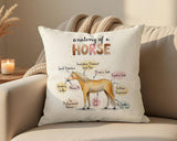 Anatomy of a Horse Cushion - Funny Gift For Him Or Her Pony Equestrian Design CD456F