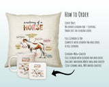 Anatomy of a Horse Cushion - Funny Gift For Him Or Her Pony Equestrian Design CD456G