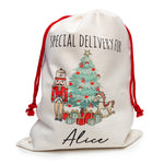 SUBLIMATION - Large Linen Santa Sack - 49 x 67cm