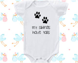 New Baby Gift - My Siblings Have Tails - Boy Girl Christening Naming Ceremony Newborn Babies Grow Fur Baby Birthday Son Daughter Mum BB0016