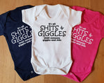 New Baby Gift Newborn Romper Shits And Giggles Baby Expecting Mom Gift Baby Boy Baby Girl Baby Clothes Baby Shower Gift New Mum BB0059