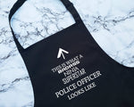 This Is What A Badass Police Officer Looks Like Apron Kitchen Chefs Baking BBQ For Constable Pass Out Ceremony Police Gift AP0652