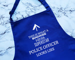 This Is What A Badass Police Officer Looks Like Apron Kitchen Chefs Baking BBQ For Constable Pass Out Ceremony Police Gift AP0652