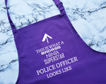 This Is What A Badass Police Officer Looks Like Apron Kitchen Chefs Baking BBQ For Constable Pass Out Ceremony Police Gift AP0652