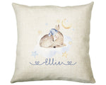 Personalised Moon Deer Cushion Magical Gift Printed Name Design New Baby Gift - Pillow Gift Girls Bedroom Decor For Birthday Gift CS381
