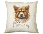 Personalised Corgi Cushion Gift Printed Name Design - Cushion Throw Pillow Gift For Dog Lover Dog Mum Dad CS308