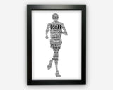 Personalised Running Gifts Word Art Gift Dad Gifts Uncle Gifts Print Gift For Runner Wall Prints Wall Art Gift Wall Art Run GC1115