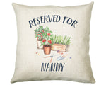 Personalised Gardener Reserved For Cushion Gift Printed Name Design Cushion Throw Pillow Gift For Him Her Christmas Gift CS350