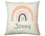 Personalised Rainbow Cushion Gift Printed Name Design - Cushion Throw Pillow Gift For Girls Mum Nan Sister Her Birthday Christmas Gift CS002