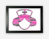 Personalised Nurse For Nurses Doctor Surgeon Gift Word Art Wall Room Decor Prints PG0579