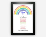 Personalised Teacher Appreciation Poem Gift - End of School Term Nursery Preschool Teachers Gift From Boy Girl TW003