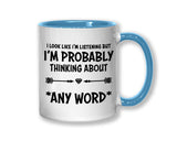 I'm Probably Thinking About Dragons Mug Gift 11oz Coffee Mug Gift Idea For Mother Of Dragons Fantasy Dragon Gift For Him Her MG0294