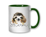 Personalised Sloth Coffee Mug MGZ079