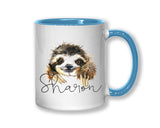 Personalised Sloth Coffee Mug MGZ079