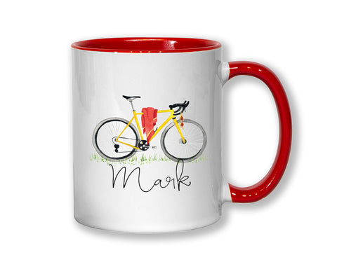 Personalised Road Cycling Coffee Mug MGZ311