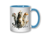 Cat Gift For Cat Lovers - Personalised Coffee Mug with Name - Cat Themed Gift for Cat Owner - Gift for Girls - Watercolour Warrior MGZ546