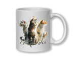 Cat Gift For Cat Lovers - Personalised Coffee Mug with Name - Cat Themed Gift for Cat Owner - Gift for Girls - Watercolour Warrior MGZ546