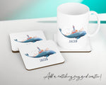 Personalised Whale Cushion Gift Printed Name Design - Nautical Lighthouse Sea Ocean Throw Pillow Gift For Her Mum Gift Christmas Gift CS208