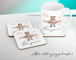 Personalised Plane Bear Cushion Magical Gift Printed Name Design Baby Gift - Pillow Gift Girls Boys Bedroom Decor For Birthday Gift CS509