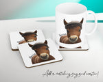 Birthday Gift For Boy Baby Horse Cushion Gift Printed Name Design Cushion Throw Pillow Gift For Boys Nursery Bedroom Animal Pony Gift CS541