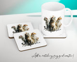 Cat Gift For Cat Lovers - Personalised Cushion with Name - Cat Themed Gift for Cat Owner - Gift for Girls - Watercolour Warrior CS546