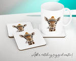 Birthday Gift For Boy Girl Giraffe Cushion Gift Printed Name Design Cushion Throw Pillow Gift For Girls Nursery Bedroom Animal Gift CS532