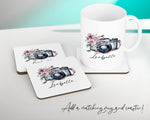 Personalised Photography Camera Cushion Gift Printed Name Design - Cushion Throw Pillow Gift For Sitting Room Bedroom Gift CS511
