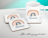 Personalised Rainbow Cushion Gift Printed Name Design - Cushion Throw Pillow Gift For Girls Mum Nan Sister Her Birthday Christmas Gift CS002