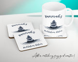Personalised Meditation Station Yoga Cushion Gift Printed Name Design Cushion Throw Pillow Gift For Him Her Christmas Gift CS362