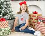 Matching Christmas Day T Shirt and Babygrow Vest - Penguin Stocking Design For Family - Matching Design for Mum Dad Baby and Kids NB040