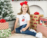 Matching Christmas Day T Shirt and Babygrow Vest - Penguin Stocking Design For Family - Matching Design for Mum Dad Baby and Kids NB040